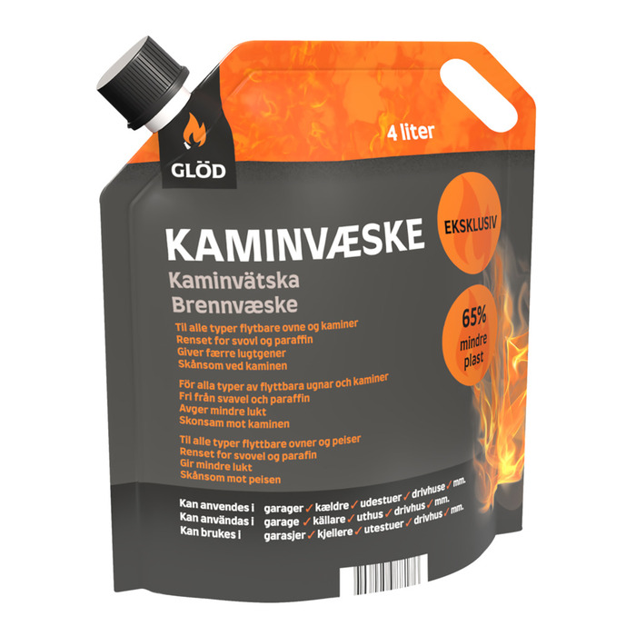 Glöd kaminvæske 4 liter